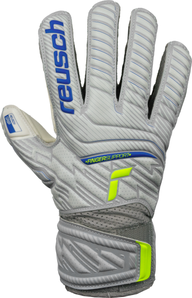 Reusch Attrakt Grip Finger Support Junior 5272810 6016 gelb grau front